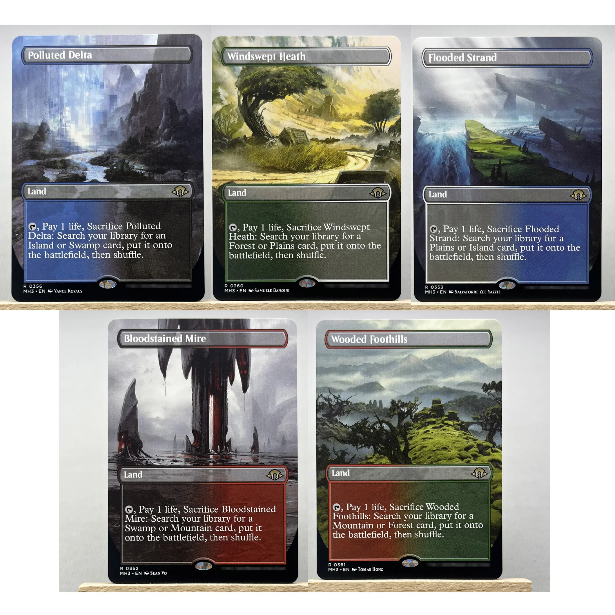 Magical Home Play Proxy Cards - Fetch Land Collection: Marsh Flats, Arid Mesa, Misty Rainforest