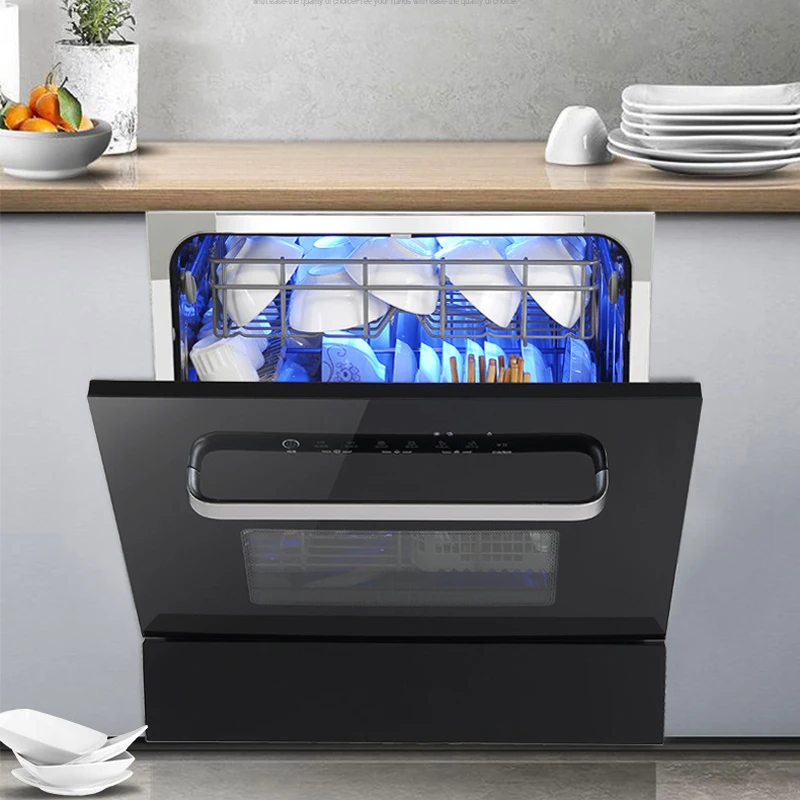 Dish Washer Home European Standard Built-in Kitchen  8 Sets of Tableware Automatic Countertop Dishwasher 595*495*625mm 3