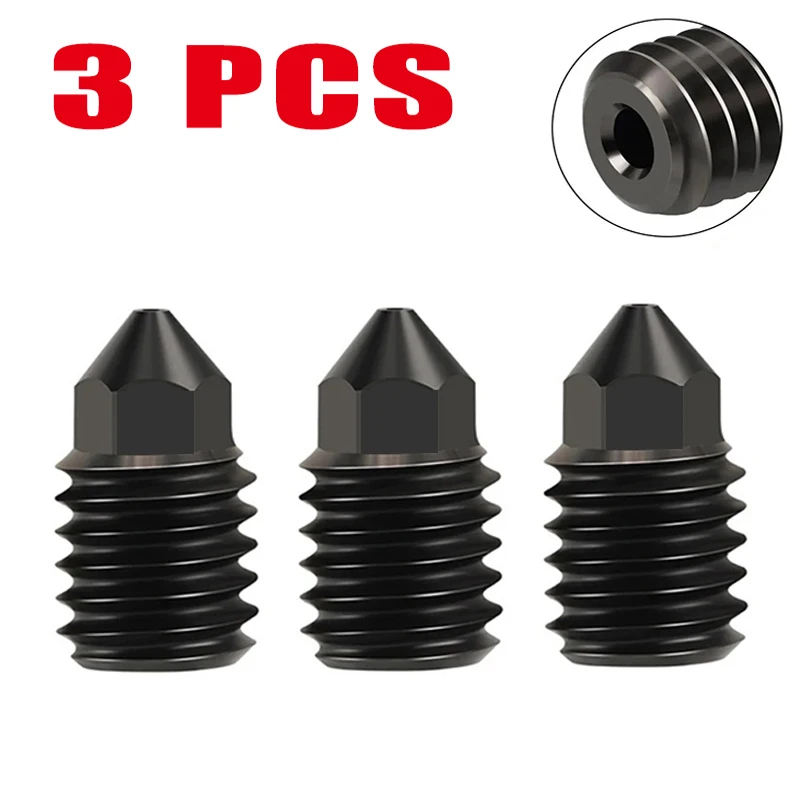 Ugello In Acciaio Temprato 0,4mm Per Bambu Lab X1 E P1P - Hotend Fino A 500°C, Resistente All'usura
