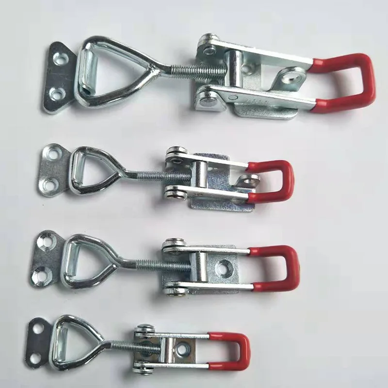 Furniture Hardware Toggle Latches Toggle Latch Catch Toggle Clamp Adjustable Cabinet Boxes Lever Handle Lock Hasp For Home Sliding Door Furniture Hardware 1pcs