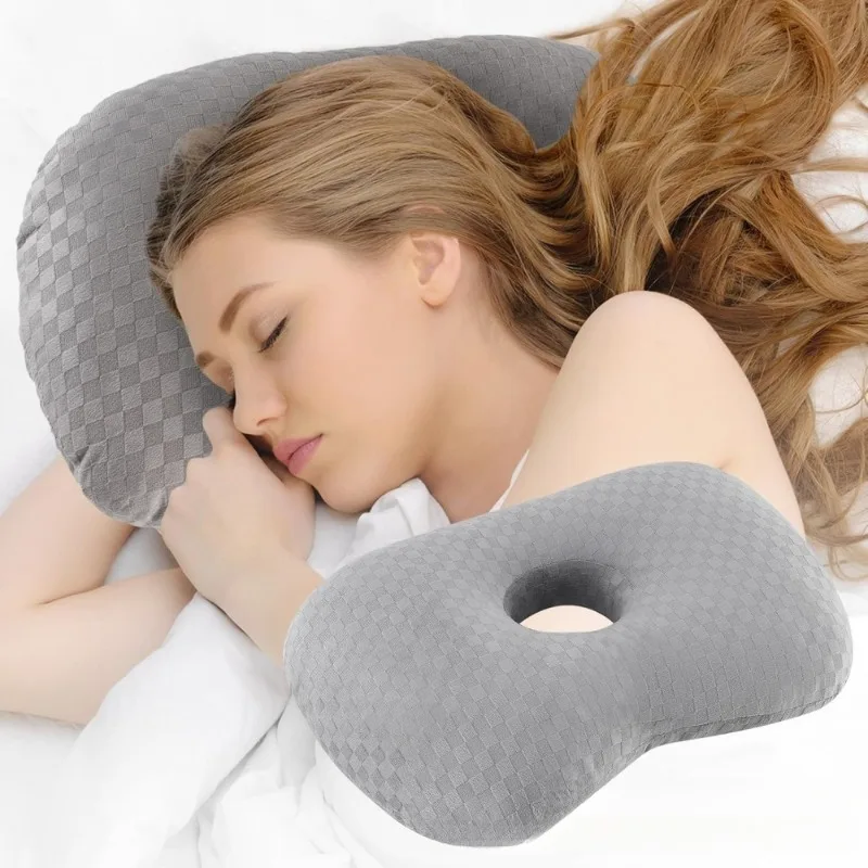 🛏️Ear Relief Pillow – Adjustable Sleeping Pad for CNH, Piercing & Inflammation🌙