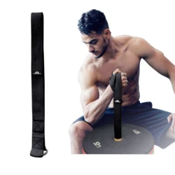 Heavy - Duty Forearm Workout Strap with Extra - Wide Webbing for Home Fitness (Black)
