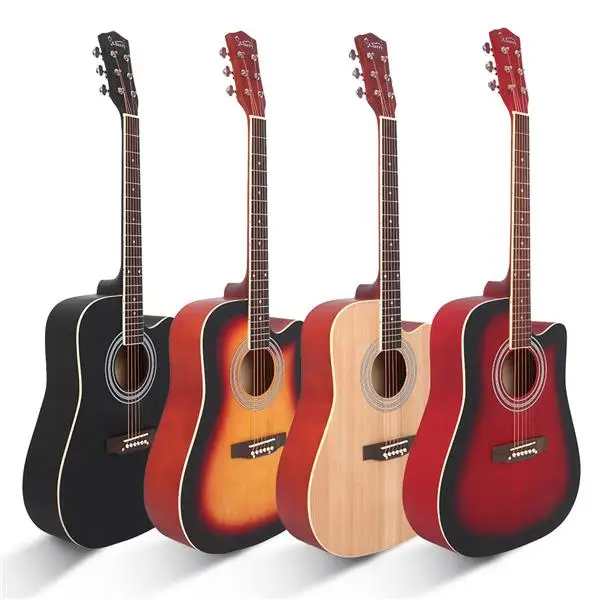 【AM不售卖】GT502 41in 缺角 云杉面板 哑光黑色 民谣吉他-27