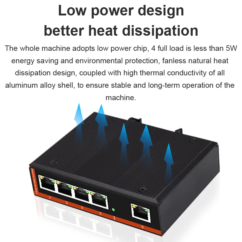 Onti-switch Ethernet Industrial Gigabit Completo Proteção contra Relâmpagos Trilho Din Ip40 6kv40 a 85 °c 10 Mbps 100 Mbps 1000mbps Portas Portas - Imagem 5