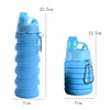New Portable Silicone Water Bottle Retractable Folding Coffee Bottle Cups E Outdoor Travel Tools Collapsible Sport Bottles 2
