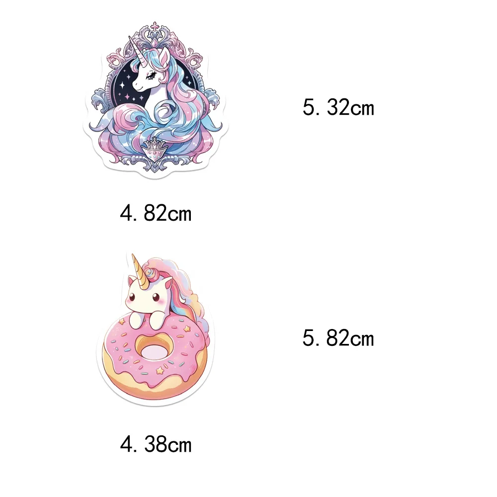 50PCS Adorable Unicorn & Animal Graffiti Stickers - Waterproof Decorative Set
