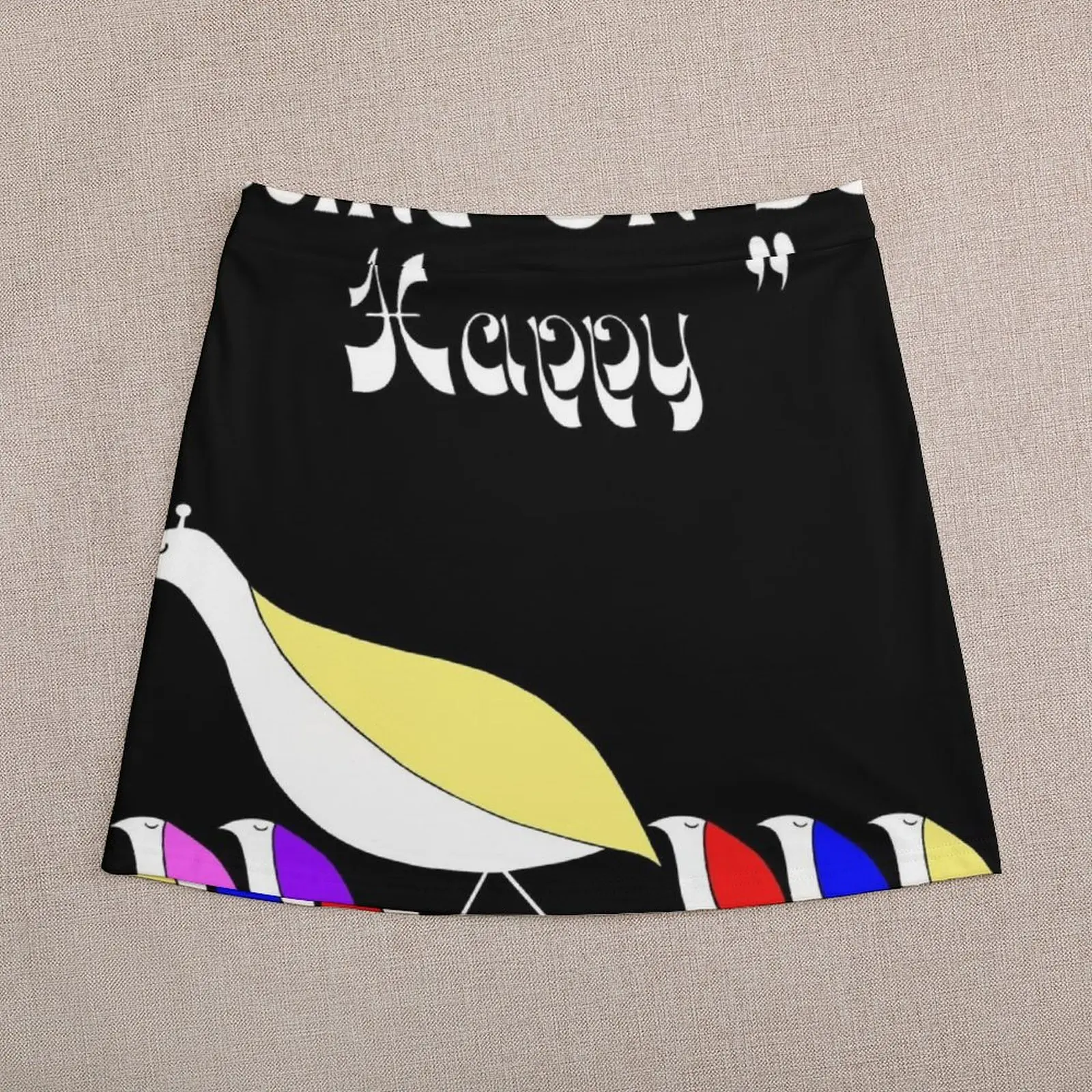 Come On Get Happy iCONS by Aristotle Allen Retro Graphics Mini Skirt sexy short mini skirts Women's summer dress