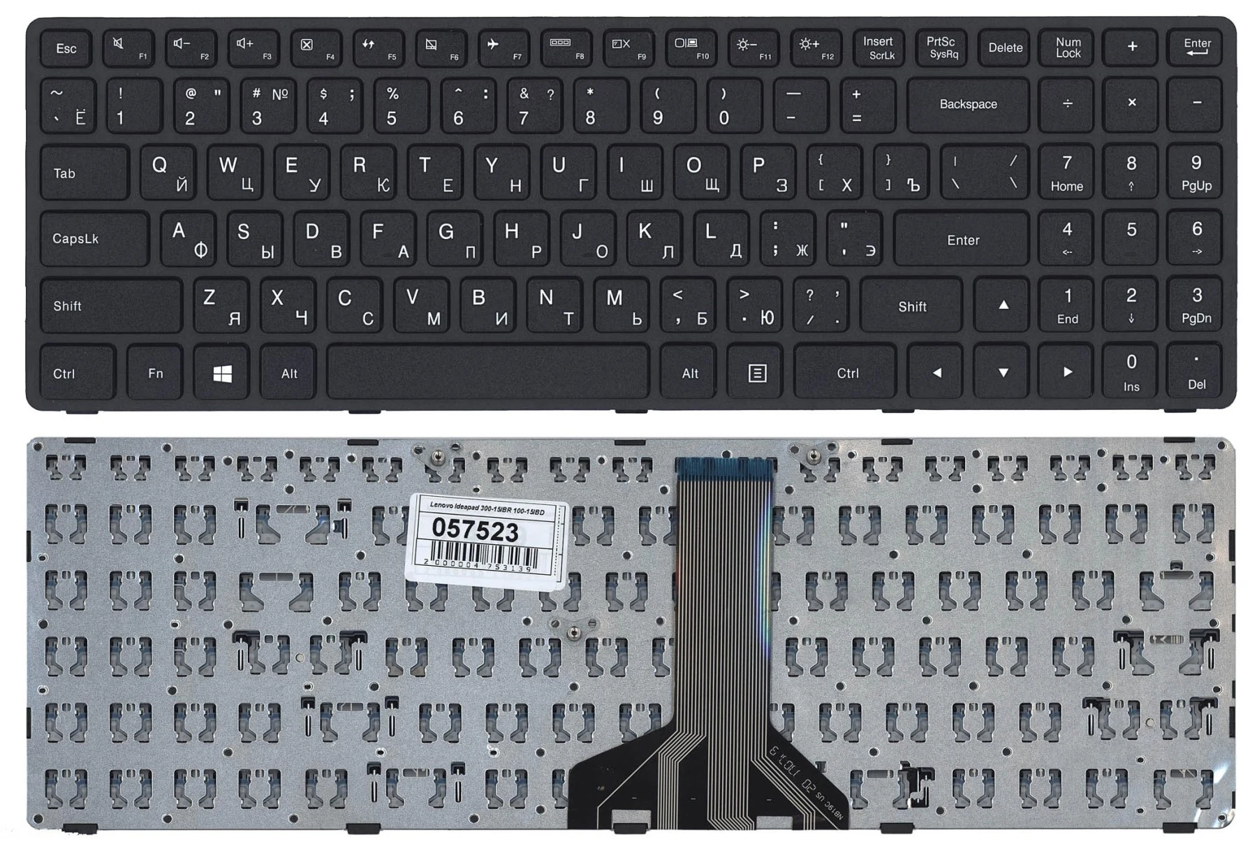 Keyboard For Lenovo Ideapad 100 15ibd Black Version 2 Replacement Keyboards Aliexpress