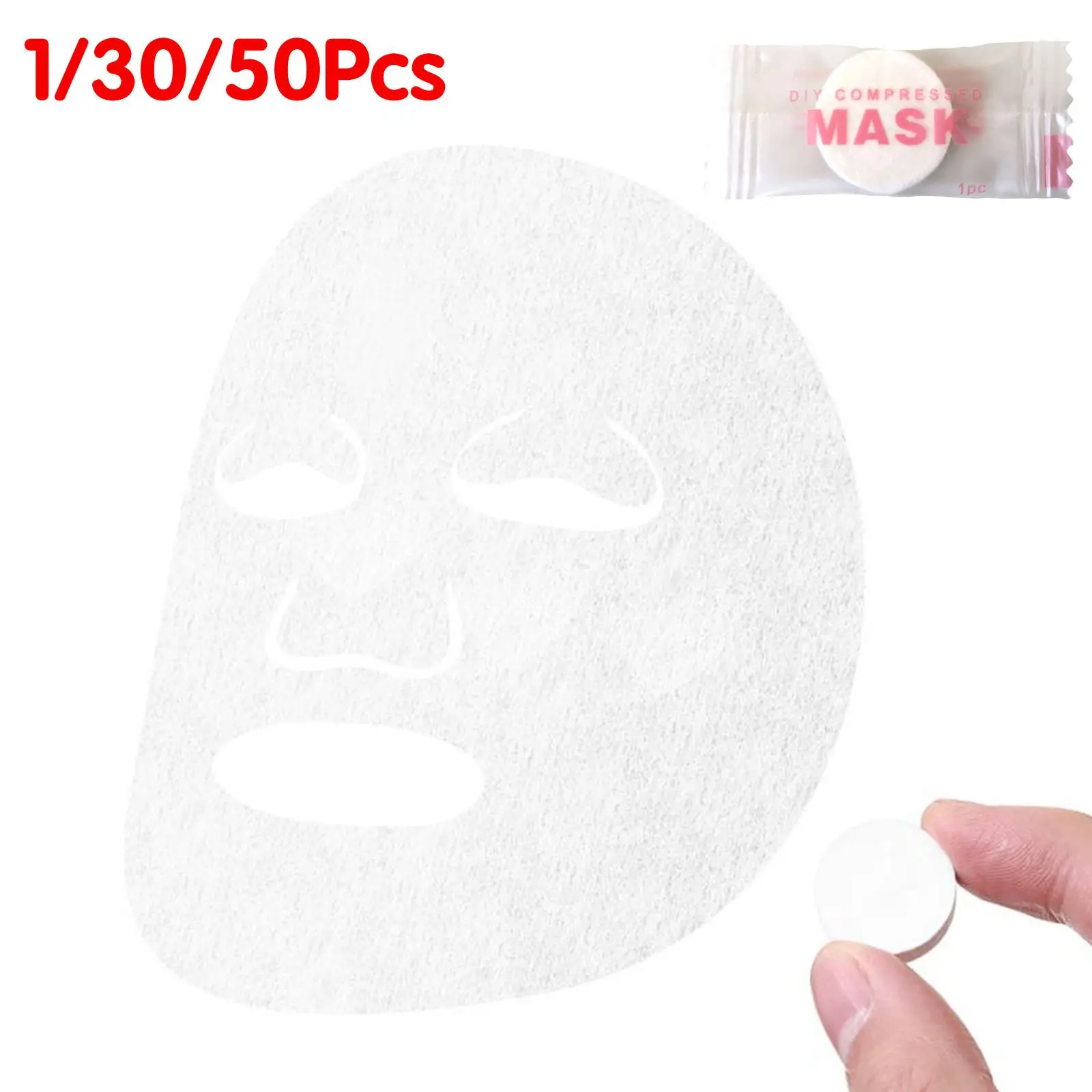 30/50개 일회용 압축 휴대용 케어 종이 부직포 S 면 피부 포장 여행 얼굴 M8d8
