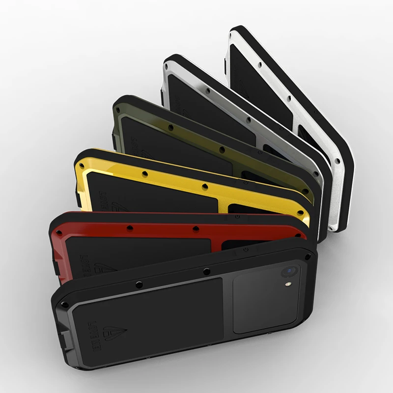 Dropshipping Case For Apple Iphone Se 3 Se3 2022 Metal Aluminum Armor Shockproof Heavy Duty Cases Protective Cover