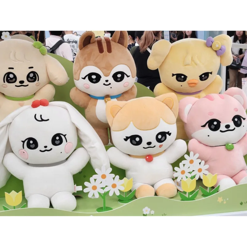 

45cm Kpop IVE Cherry Plush Kawaii Cartoon Jangs Won Young Plushies Doll Creative Anime Character Toys Gift For Kids