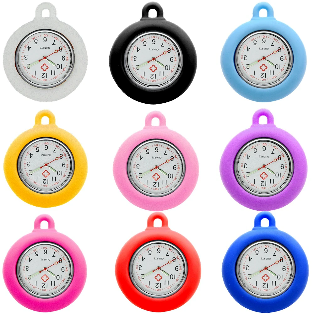 Watch Face Accessories Watch Dial Accessories Nurse Doctor Silicone Pocket Watches DIY Clock Head Face Parts For Badge Reel Keychains Lanyards Rope