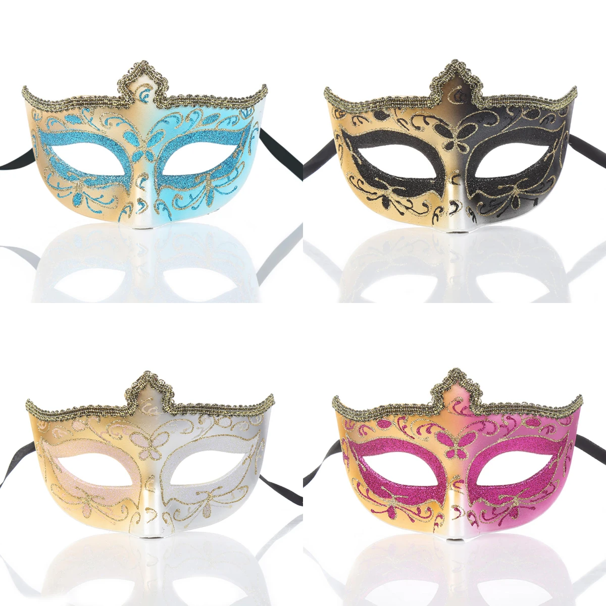 

Creative Painted Half Face Mask Party Prop