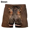 3D Funny Elephant Animal Print Beach Shorts For Men Women Casual Hawaiian Surf Board Short Pants Kids Quick Dry Gym Swim Trunks 5