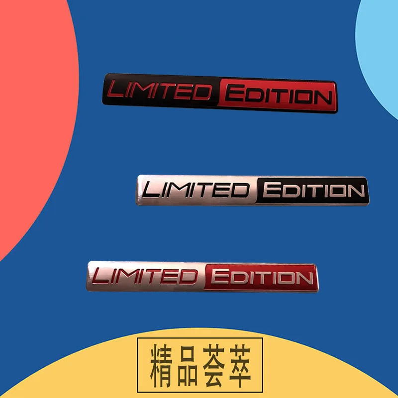 Limited Edition Aluminum Trunk Decal for Custom Tuning and Decoration