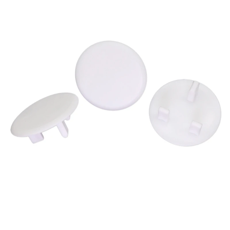 20-pieces UK Power Socket Baby Child Safety for Protection Device Anti-shock Plug Protector White Color Socket Cover