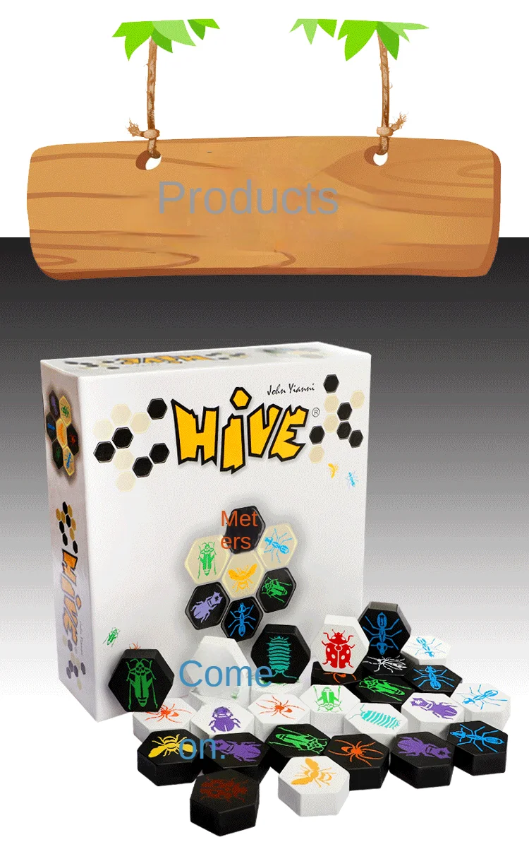 New Hive Board Game 2 Players Family Party Parents With Children Funny Game Entertainment Made High Quality Wooden Friend Gift