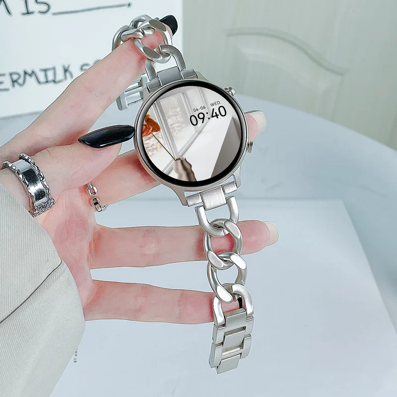 Elegant 20mm Stainless Steel Slim Bracelet Strap