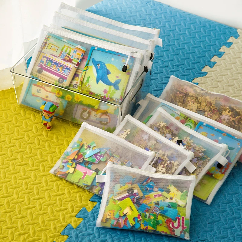 OFFCUP 15PCS Plastic Wallets, A4 A5 A6 Zip Lock Bags Document Wallet File Zipper Bags File Folder Document Folders Plastic Pockets Zipper File Wallet For School Office Homework Storage Bag Travel - View #6
