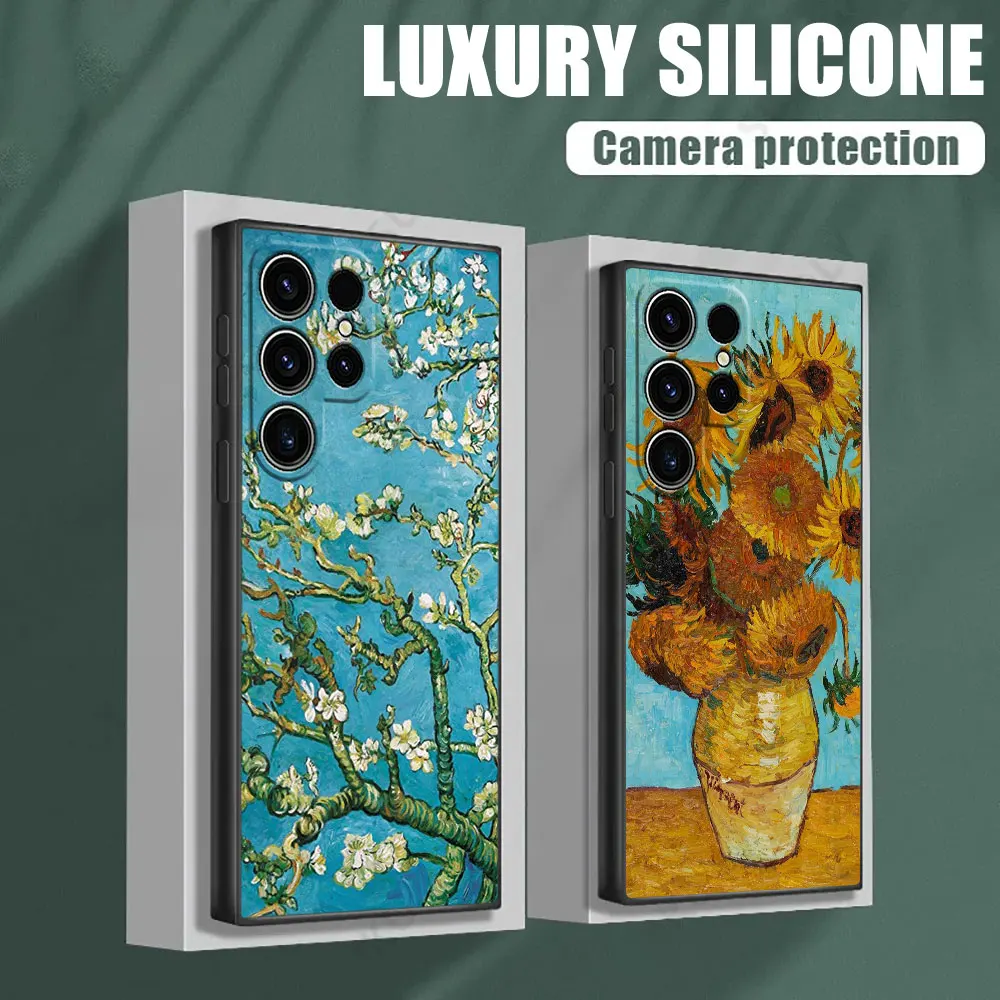 Van Gogh Art-Inspired Almond Blossoms & Sunflowers Phone Case