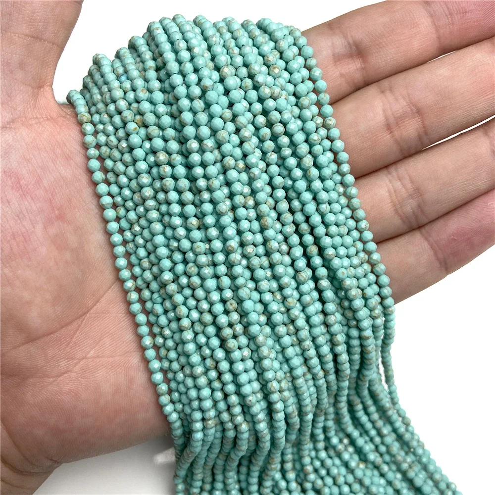 Natural Blue Gemstone Beads for Jewelry Making - Aquamarine, Amazonite, Apatite, Lapis, Turquoise Spacer Beads