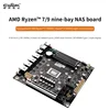 CWWK AMD-7940HS/8845HS 8-bay/9-bay NAS/USB4/40G rate 8K display 4 network 2.5G/9 SATA/PCIe x16 ITX motherboard 1