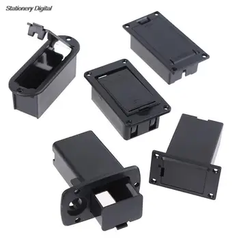 Active Bass Guitar Pickup 9V Battery Boxs 9 volts Battery Holder/Case/Compartment Cover Plug and Cable Contacts