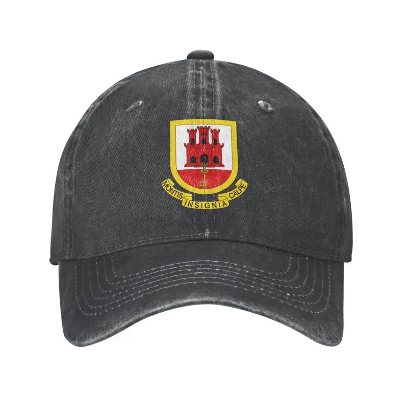 

Fashion Cotton Coat Of Arms Of Gibraltar Baseball Cap Men Women Personalized Adjustable Unisex Dad Hat Spring