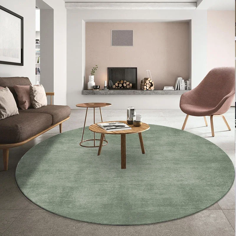 Nordic Style Living Room Decoration Round Carpet Home Decor Large Area Carpets Non-slip Floor Mat Minimalist Rugs for Bedroom 2