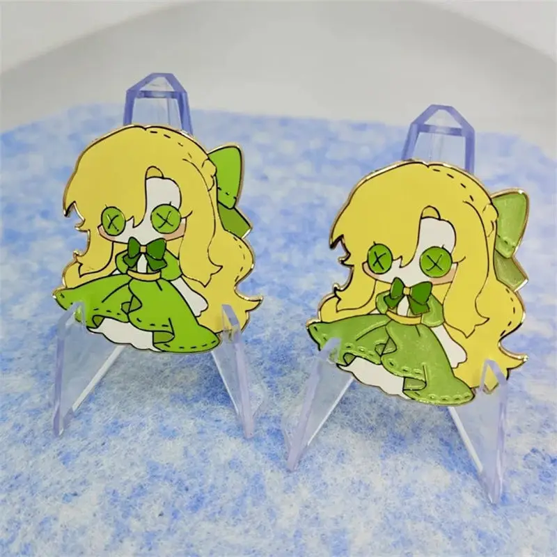 미스터리 핸드 퍼펫 시리즈의 마스터 Cat Bug Akz Audrey Leonard Night Goddess Metal Micro-Chapter Brooch