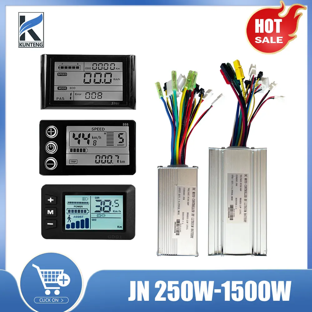 Bicicletta Elettrica 250W-1500W Controller Compatibile Con Jn Lcd S866 S900 Gd01 Display Per Kit Di Conversione Ebike Motore Ruota Mozzo