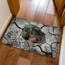  Creative Hallucination Doormat Trend Manhole Cover Doormat Living Room Bedroom Kitchen Footbed Headboard Can Be Customized 