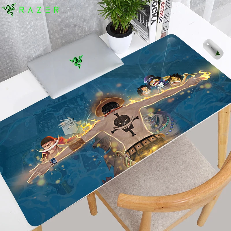

Razer One Piece Mouse pad E-sports gamer speed mini pc gaming accessories Rubber keyboard notbook deskmat Anime Cartoon mousepad