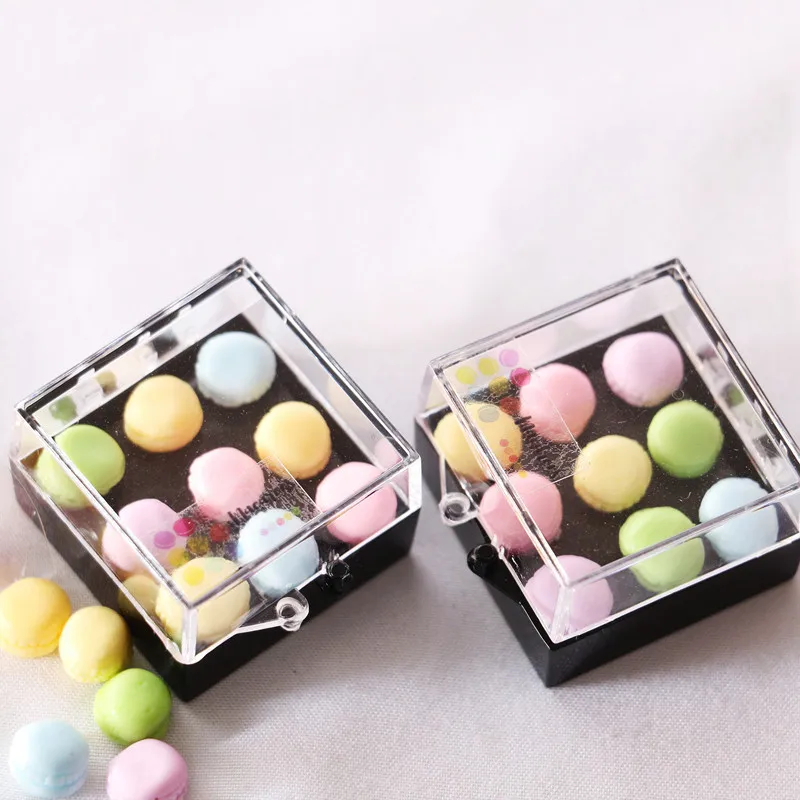 

9Pcs/Box 1:12 Dollhouse Miniature Macaroon Food Dessert Tea Snack Kitchen Decor Toy Doll House Mini Kitchen Food Dessert