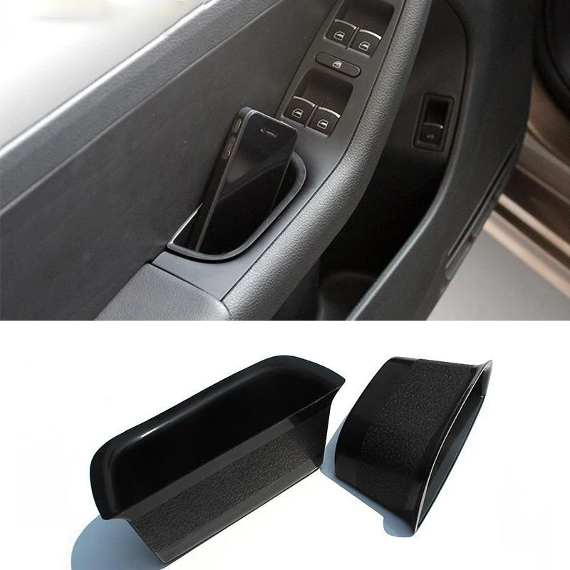 Car Door Window Lifter Storage Box Accessories Trim For Volkswagen VW Jetta MK6