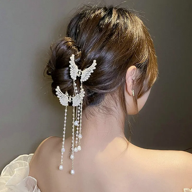 New Elegant Pearl Women Hair Rope Hair Clips Big Bowknot Girls Hair Band  Ponytail Holder Ladies Hair Accessories: Buy Online At Best Prices In  Pakistan | 20pcs Hair Clips Exquisite Bowknot Decorative
