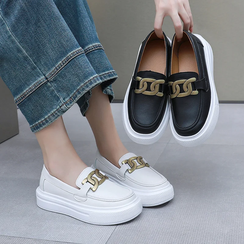Black Loafers Shoes For Men Luxury Slip-on Shoes Men Unisex Breathable Casual Leather Shoes Man Driving Shoes Zapatos Hombre 6