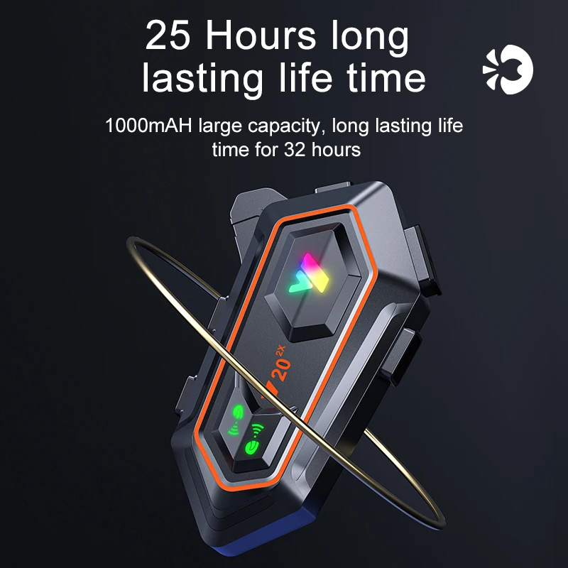 

Bluetooth-гарнитура Y202X для шлема, 800 м