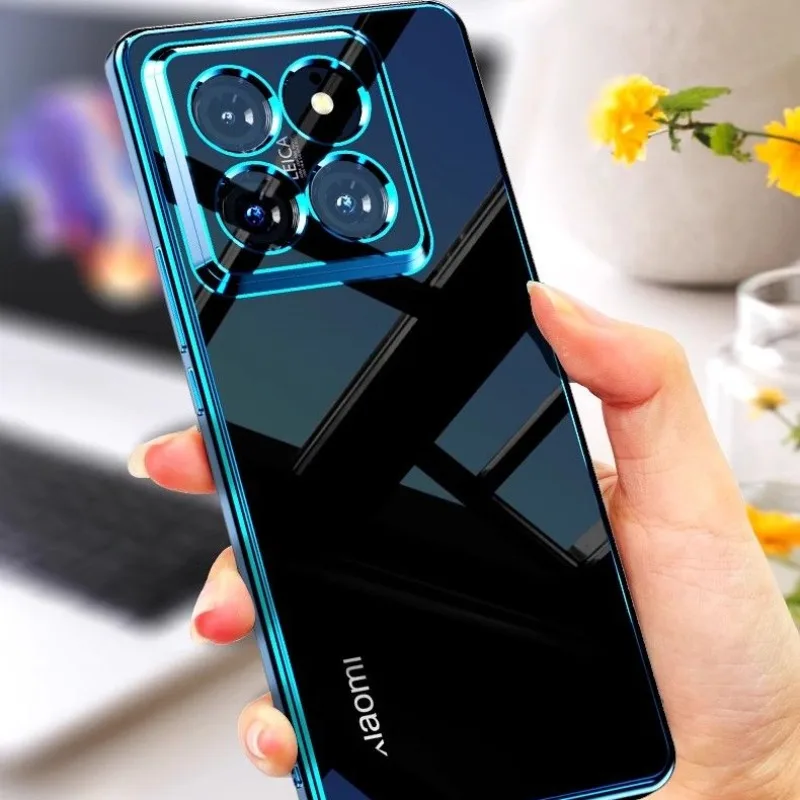 Luxurious Electroplating Silicone Soft Shell Phone Case with All-Inclusive Lens Protection