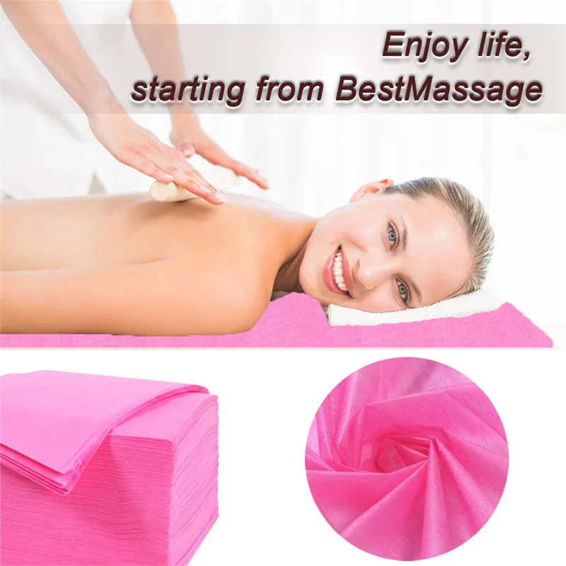 20PCS Disposable Bed Sheet Massage Table Sheet Disposable Spa Bed Sheet Waterproof Foldable Bed Sheet For Professional Salon New 3