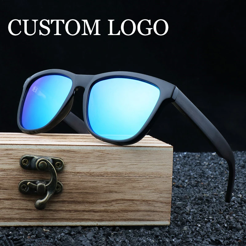 

100% Real Ebony Wood Sunglasses UV 400 Fashion Men Driving Cars Glasses Wrap Sunglasses Vintage Male Polarized Designer Luxury
