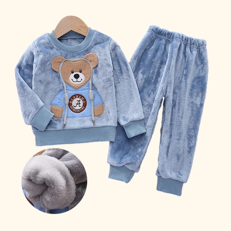 Kids Clothes Children Sets Children's Clothing Boys Girls Cotton Autumn winter Clothing Pants Sleepwear Underwear Christmas Gift