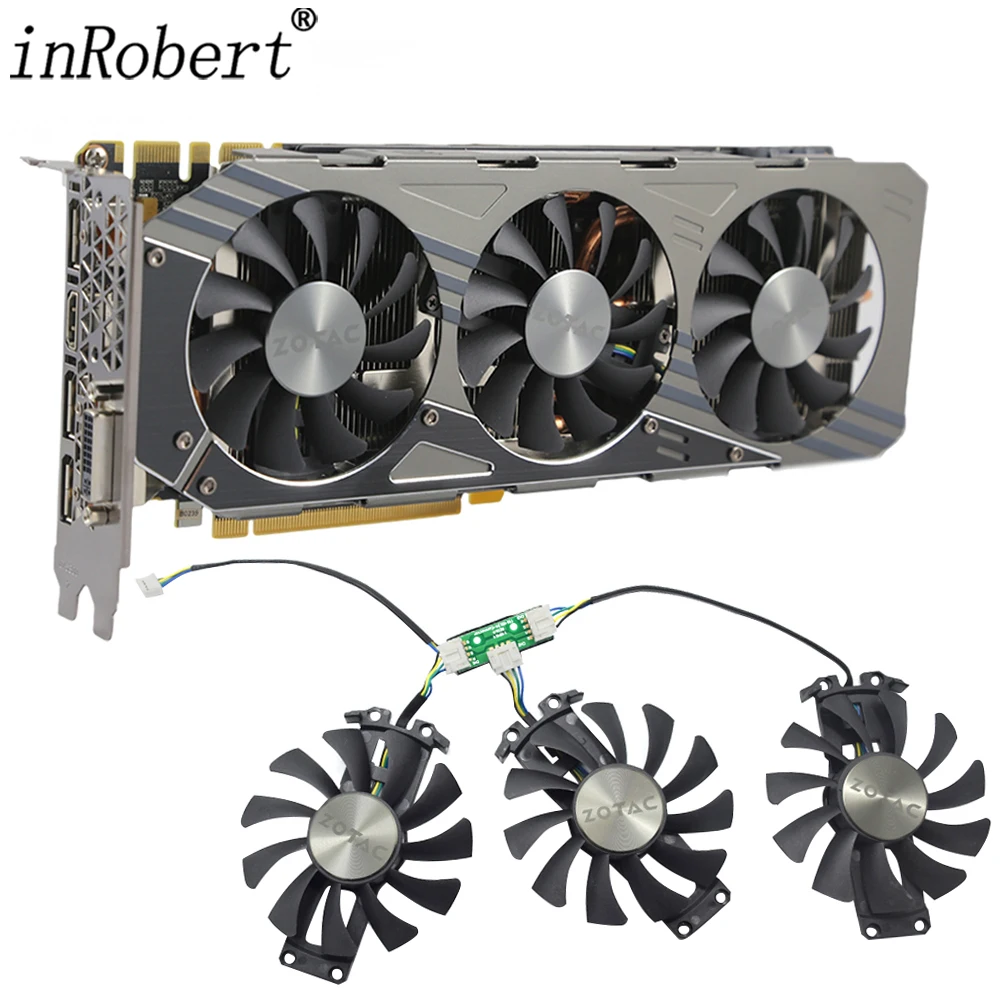 Nuova Sostituzione Della Ventola Di Raffreddamento Della Scheda Video Gpu Ga81S2U Da 75Mm Per Ventole Di Raffreddamento Delle Schede Grafiche Zotac Ge