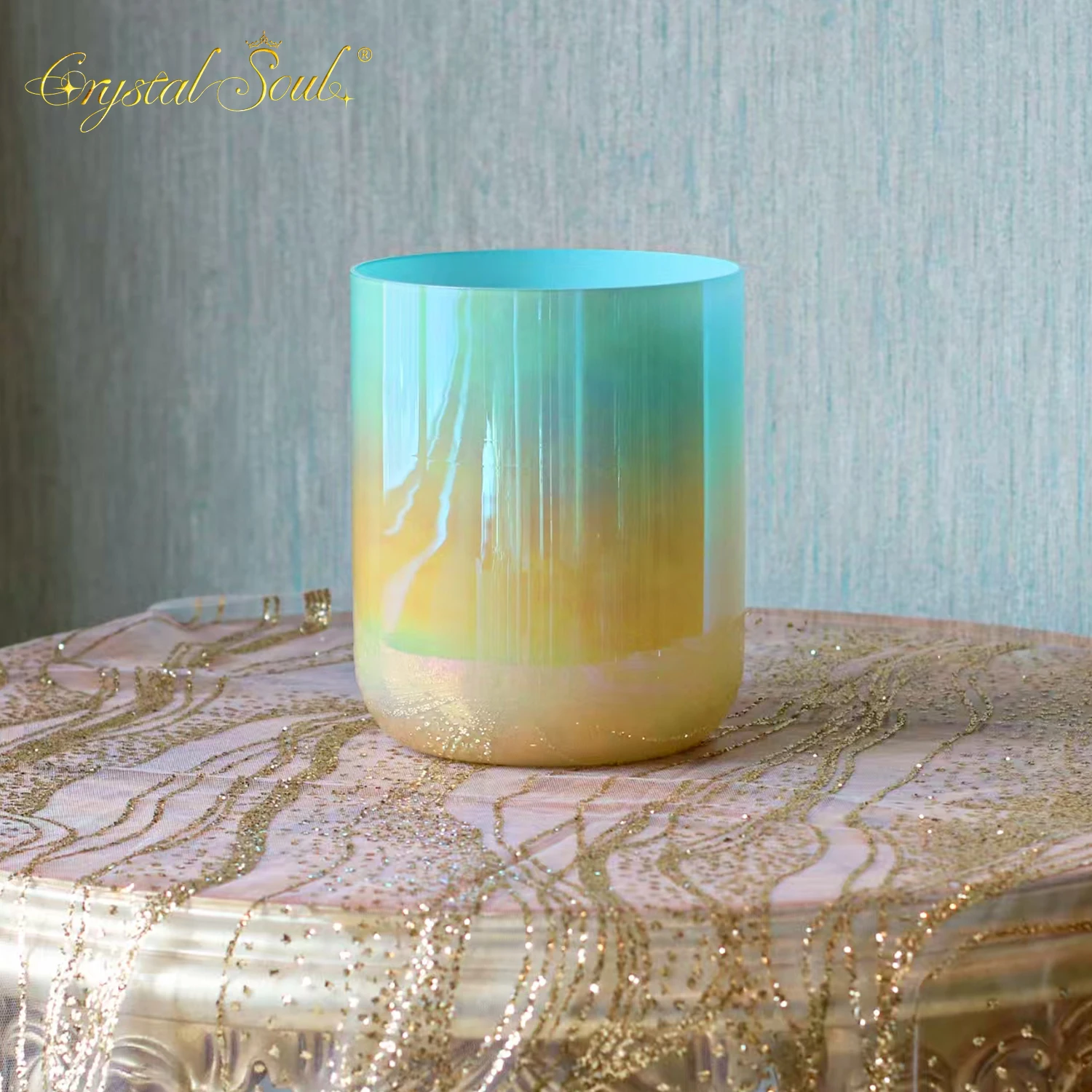 432Hz Alchemy Crystal Bowl with accessories CrystalSoul