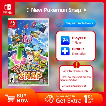Nuovo originale Pokemon Snap Offerte di giochi per Nintendo Switch Simulatore di schede di gioco fisico originale Genere di gioco per Switch OLED Lite