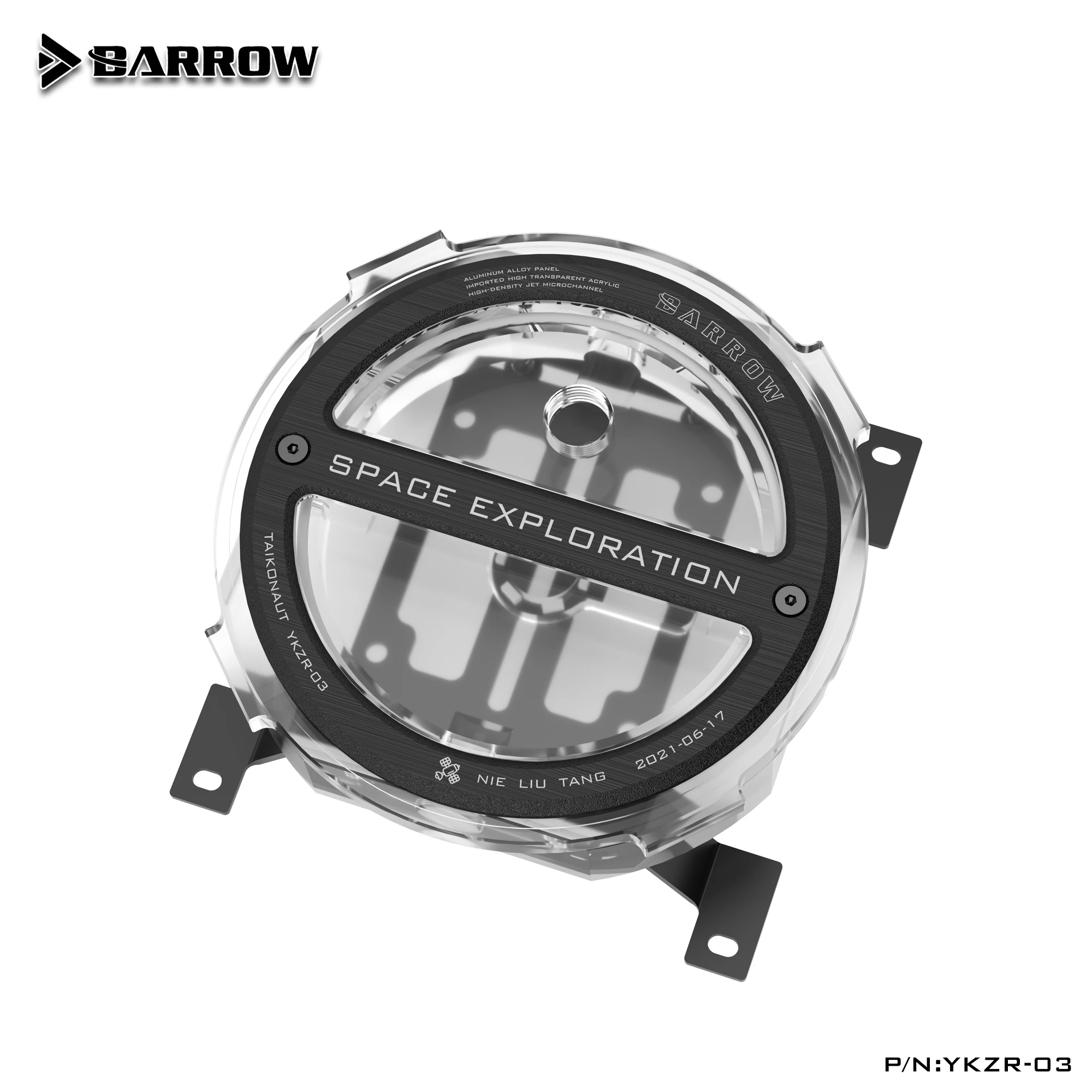 

Barrow YKZR-03 Reservoir Combined Split Space Exploration Reservoir Acrylic G1/4"Thread 65ML Capacity Water Cooling System