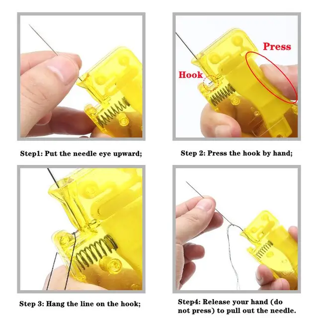 Automatic  Needle Threader Hand Sewing DIY Tool Auto Needle Threader Household Thread Device Home Sewing Accessories 6