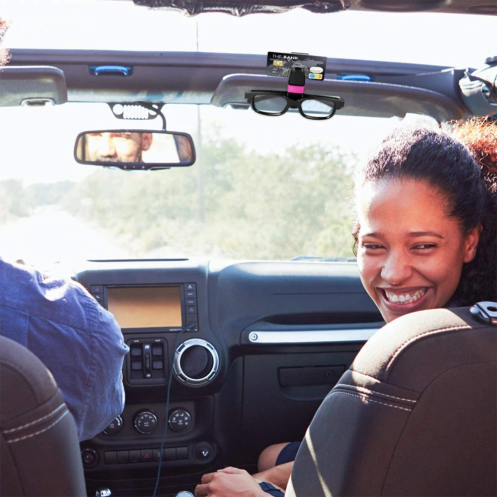 Auto Bril Doos Draagbare Auto Zonnebril Houder In De Auto Rijbril Houder Brilhouder Zonneklep Auto Lenzen Houder  34