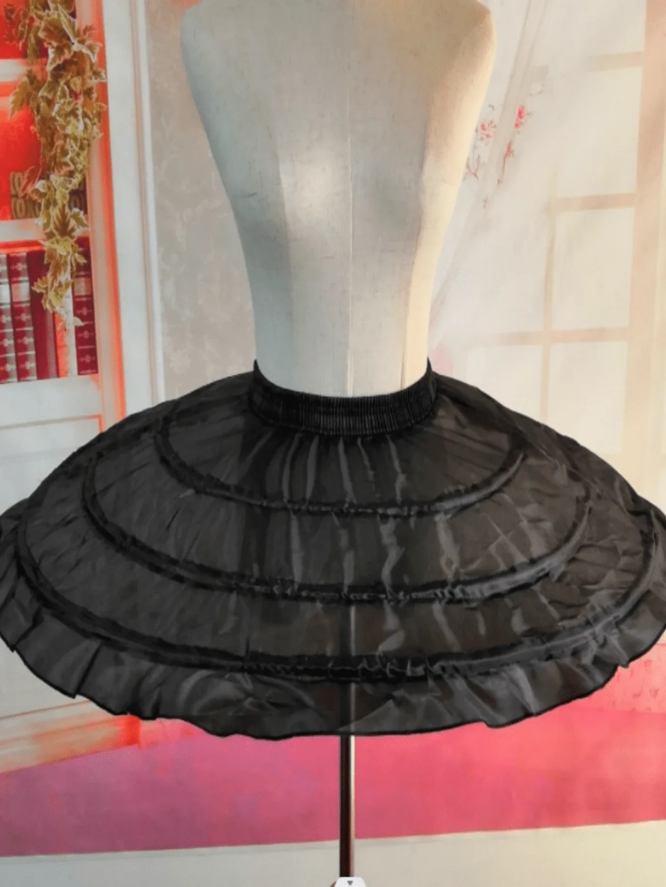 Petticoat Skirt Petticoat Underskirt Wedding Underskirt Lolita Petticoat Wedding Petticoat Ball Gown Ballet Underskirt Short Dress Cosplay Petticoat Three Bones Puffy Lolita Petticoat Rockabilly Crinoline