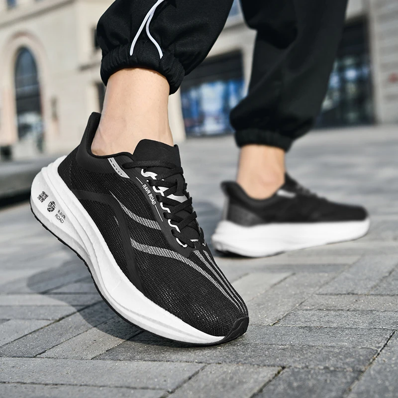 Running Shoes Men Women Size 35-45 Couples Carbon Fiber Sports Sneakers Male Female Lightweight Jogging Shoes Gym Trainers 2023